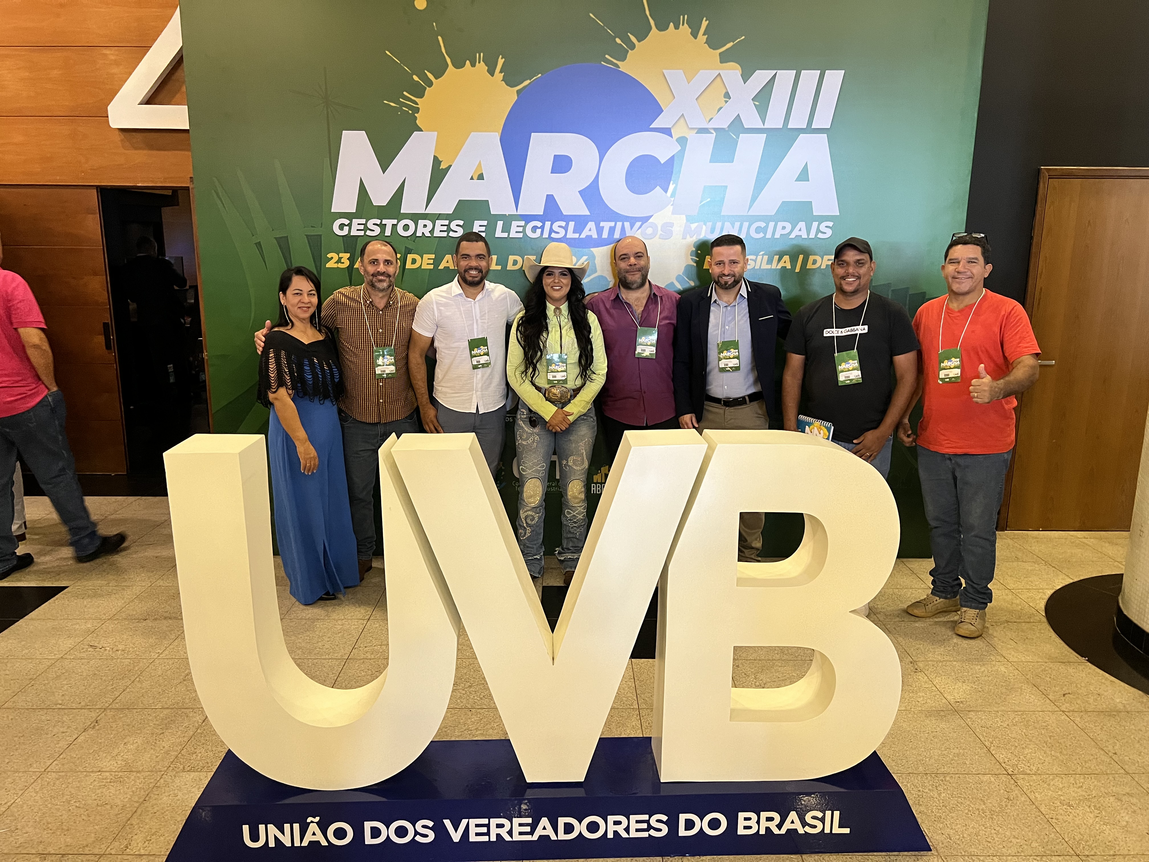 Vereadores de Água Clara participaram da XXIII Marcha dos Legislativos Municipais em Brasília